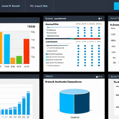**Image of a data-driven business dashboard:** A vibrant dashboard displaying various data visualizations (bar graphs, pie charts, line graphs) that showcase customer behavior analysis leading to targeted marketing strategies and increased sales. The scene should convey a sense of actionable insights and business growth.