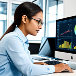 Data Analysis Professional**

"A professional data analyst working at a clean, modern desk. She is fully clothed in a modest business casual outfit, possibly with glasses. On her large monitor, data visualizations (charts, graphs) are clearly visible. The background includes a bright, open office space with other professionals working. safe for work, appropriate content, fully clothed, professional, perfect anatomy, correct proportions, natural pose, well-formed hands, proper finger count, natural body proportions, high quality"

**