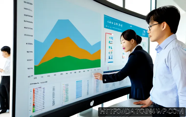 Home 15 성공적인 데이터 중심 프로젝트 수행하기 - Photorealistic modern project team in a bright glass-walled office, diverse professionals collaborat...
